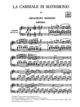 La Cambiale Di Matrimonio - ROSSINI - Partition - Opéras